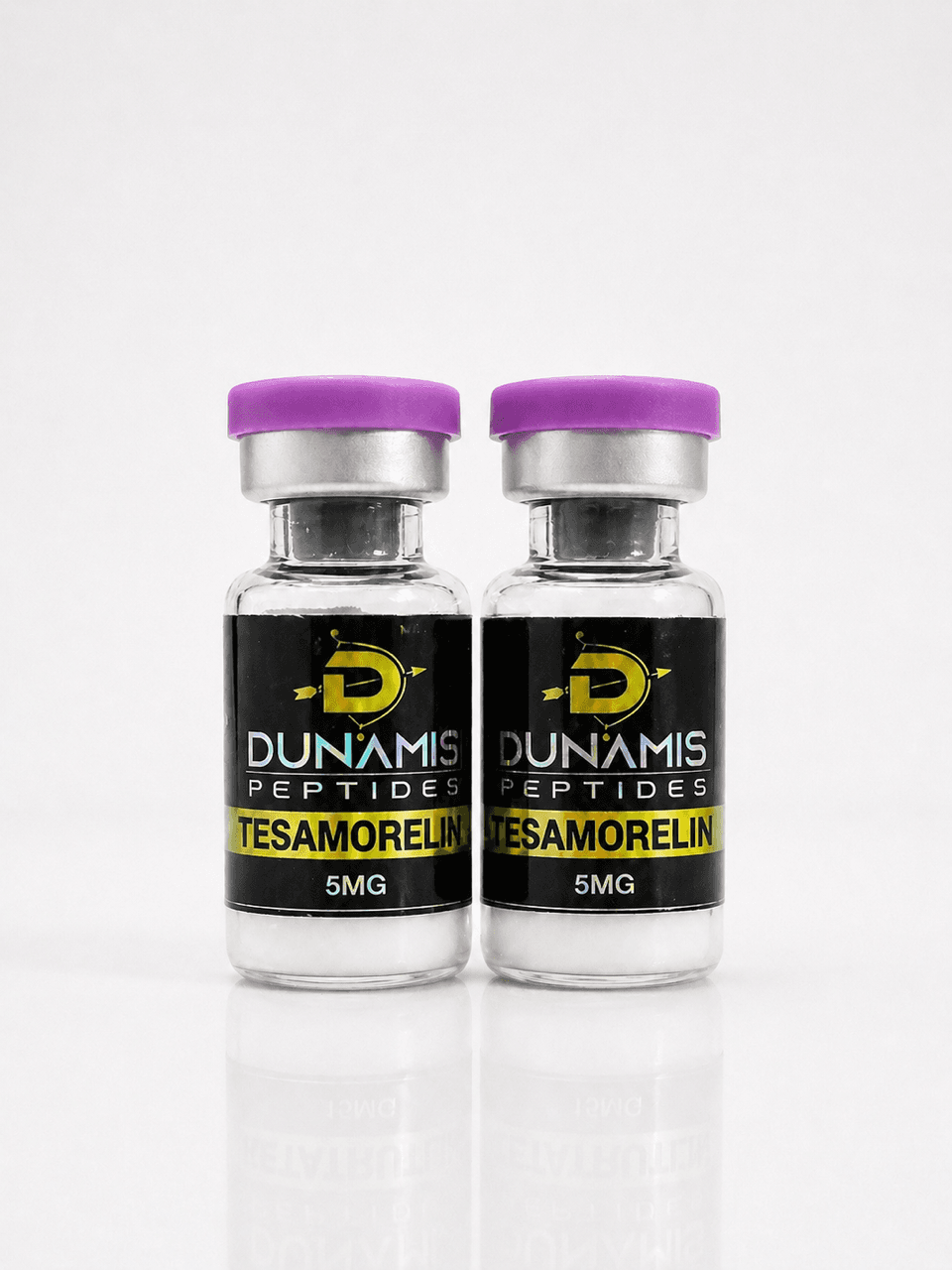 Tesamorelin 5 mg vial by Dunamis Peptides